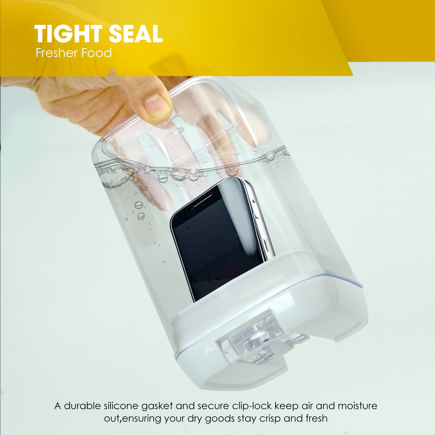 ByteStar Airtight Food Storage Containers Set—BPA-Free Stackable Kitchen Organizer