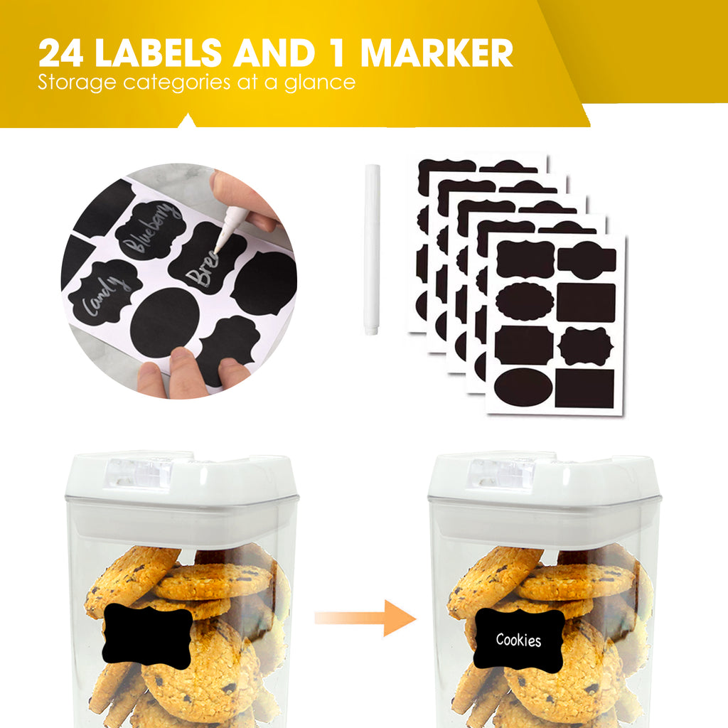 ByteStar Airtight Food Storage Containers Set—BPA-Free Stackable Kitchen Organizer